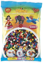 Термомозаіка HAMA Набір кольорових намистин, 3.000 шт, 22 кольору, MIDI 5+ (201-67)