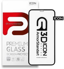 ArmorStandart Tempered Glass 3D Icon Black for iPhone 11 | XR (ARM55979-GI3D-BK)