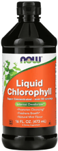 NOW Foods Liquid Chlorophyll Хлорофіл рідкий з м'ятним смаком 473 мл