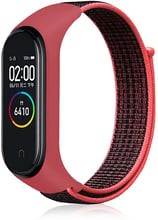 BeCover Nylon Style Black-Red for Xiaomi Mi Smart Band 5/6 (705416)