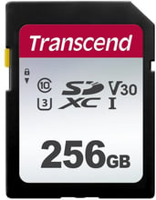 Transcend 256GB SDXC Class 10 UHS-I U3 V30 (TS256GSDC300S)