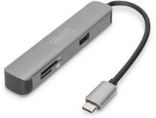 Digitus Adapter USB-C to HDMI+2xUSB+SD+TF Grey (DA-70891)