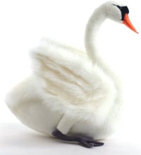 Мягкая игрушка Hansa Белый лебедь, 27 см