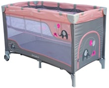 Манеж - кровать Baby Mix HR-8052 Слонёнок розовый 36409, pink