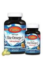 Carlson Labs Elite Omega-3 Gems 90 + 30 soft gels Омега-3 смак лимона