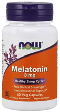 Now Foods Melatonin, 3 mg, 60 Veg Capsules