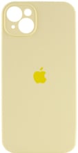 Mobile Case Silicone Case Full Camera Protective Mellow Yellow for iPhone 15