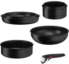 Набор посуды Tefal Ingenio Black Stone 7 предметов (L3998702)