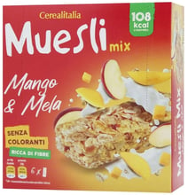 Батончик Cerealitalia зерновой Muesli Mix манго и яблоко 180 г (8010121010613)