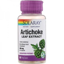 Solaray Artichoke Leaf Extract 300 mg Экстракт из листьев артишока 60 капсул