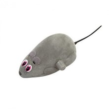 Заводная игрушка для кошек Flamingo Wind UP Mouse мышь на колесиках серая 6 см