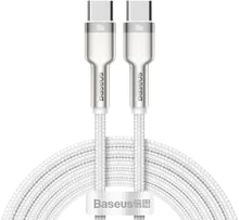 Baseus Cable USB-C to USB-C Cafule Metal 100W 2m White (CATJK-D02)