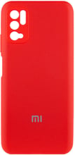 Mobile Case Silicone Cover Shield Camera Red for Xiaomi Redmi Note 10 5G / Poco M3 Pro / Poco M3 Pro 5G