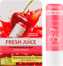Fresh Juice Гигиеническая помада Cherry NEW 3.6 g