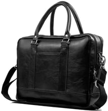 Solier ABERDEEN Leather Bag Black (SL02Black) for MacBook Pro 15"