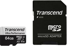 Transcend 64GB microSDXC Class 10 UHS-I U3 A2 V30 (TS64GUSD340S)