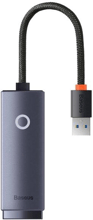 Baseus Adapter Lite Series USB to RJ45 Ethernet 1000Mbps Black (WKQX000113)