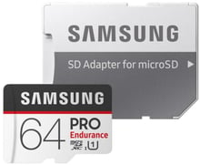 Samsung 64GB microSDXC Class 10 UHS-I U1 Pro Endurance + adapter (MB-MJ64GA/RU)