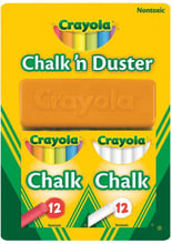 Набор мела Crayola с щеткой для стирания 24 шт (256418.012)