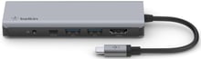 Belkin Adapter USB-C to USB-C 3.0+HDMI+SD+2xUSB+3.5mm Grey (AVC009BTSGY)