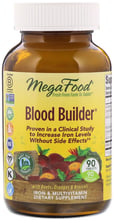 MegaFood Blood Builder 90 Tabs Очищение крови с железом и мультивитаминами