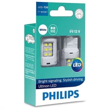 LED лампа Philips Ultinon T20(W21W) 12V White 11065ULWX2 (2 шт.)