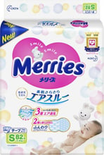 Подгузники Merries для детей S 4-8 кг 82 шт (4901301230812)
