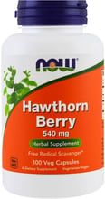 NOW Foods Hawthorn Berry 540 mg 100 caps (Боярышник)