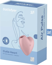 Кліторальний стимулятор Satisfyer Cutie Heart із вібрацією pink