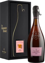 Шампанське Veuve Clicquot La Grande Dame Rose, рожевий сухий брют, 0.75л 12.5%, в подарунковій упаковці (BDA1SH-SVC075-007)