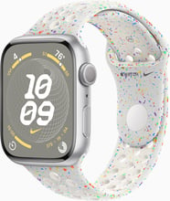 Apple Watch Series 9 45mm GPS Silver Aluminum Case with Pure Platinum Nike Sport Band