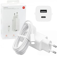 Xiaomi Wall Charger USB+USB-C GaN2 65W White with USB-C Cable (BHR5515GL)