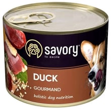 Влажный корм Savory Dog Gourmand для собак с уткой 200 г