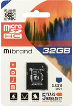 Mibrand 32GB microSDHC class 10 UHS-I (MICDHU1/32GB-A)