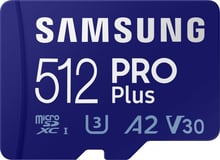 Samsung 512GB microSDXC Class 10 UHS-I U3 PRO Plus + adapter (MB-MD512KA/RU)