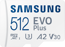 Samsung 512GB microSDXC Class 10 UHS-I U3 Evo Plus + adapter (MB-MC512KA/EU)
