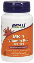 NOW Foods VITAMIN K-2 (MK7) 100 mcg 60 VCAPS Витамин K2