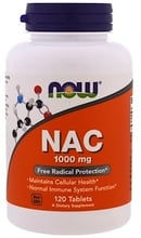 NOW Foods NAC 1000 mg 120 tabs (Ацетилцистеин)