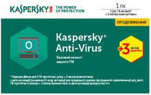 Kaspersky Anti-Virus 1 PC 1 year + 3 month Renewal Card (KL1171OOABR17)