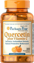 Puritans Pride Vitamin C Plus Quercetin 700 mg/250 mg Витамин C и кверцетин 100 капсул