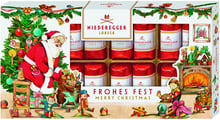 Набор марципановых конфет Niederegger в черном шоколаде 200 г в рождественской упаковке (4000161100171)
