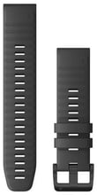 Garmin QuickFit 22 Watch Bands Slate Grey Silicone with Black Hardware (010-12863-22)