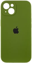Mobile Case Silicone Case Full Camera Protective Dark Olive for iPhone 15