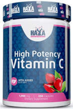 Haya Labs High Potency Vitamin C 1000mg with rose hips 250 caps / 250 servings