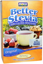 NOW Foods BetterStevia Packets 100 pack /100 g/