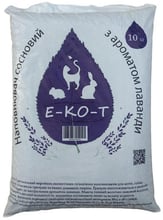 Наповнювач Е-КО-Т для котів і гризунів з ароматом лаванди деревне 10 кг (4820233620181)