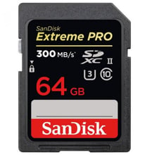 SanDisk 64GB SDXC Class 10 UHS-II U3 4K Extreme Pro (SDSDXPK-064G-GN4IN)