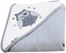 Рушник з капюшоном Akuku 100x100 см, сірий (A1248)