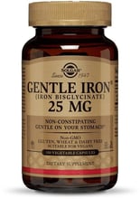 Solgar Gentle Iron 25 mg 180 caps Железо