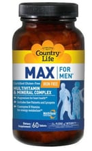 Country Life Max For Men Free Iron Витамины и минералы для мужчин 60 таблеток